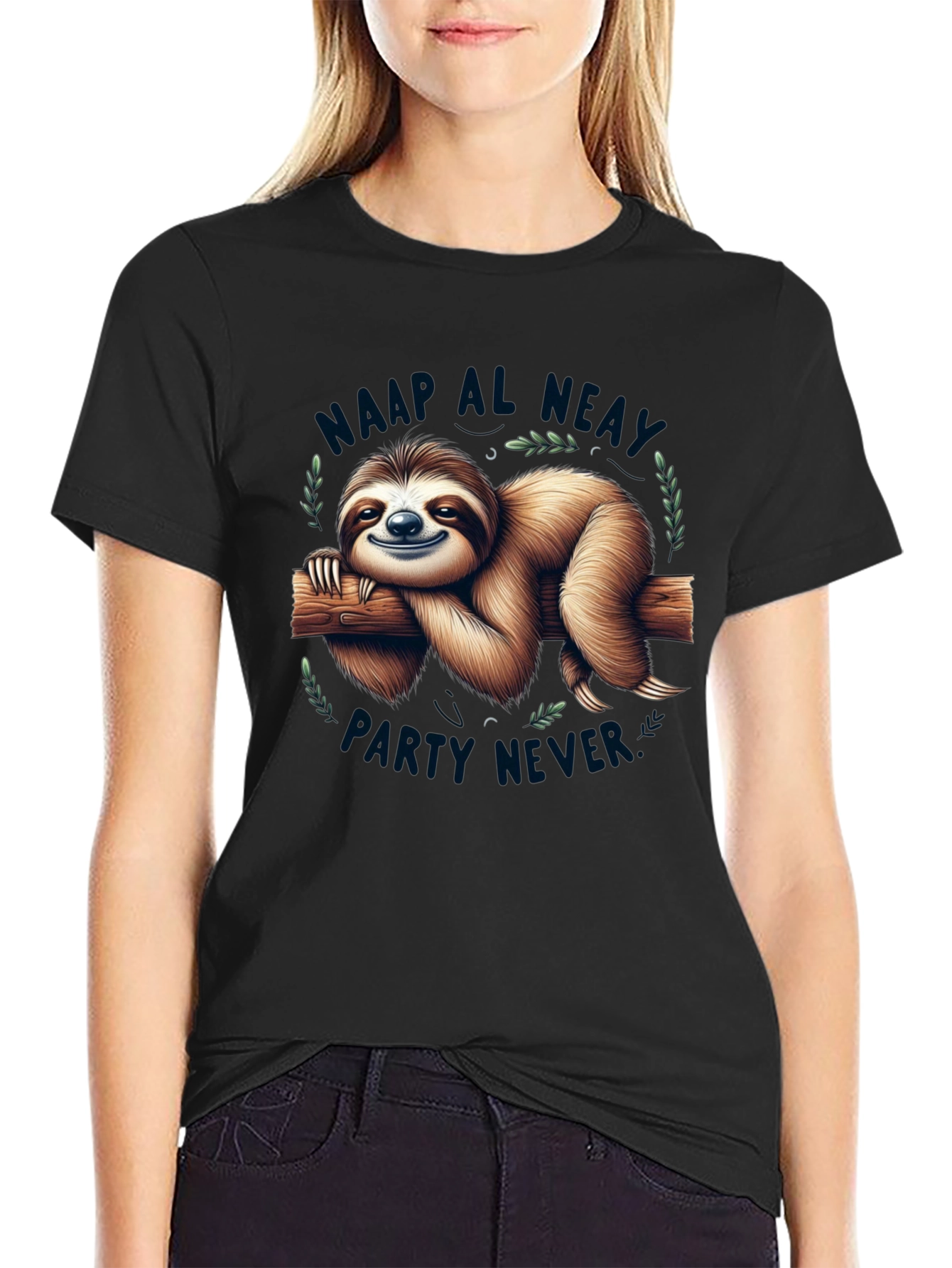 Sloth Party T-Shirt - Never Maap Al Neat
