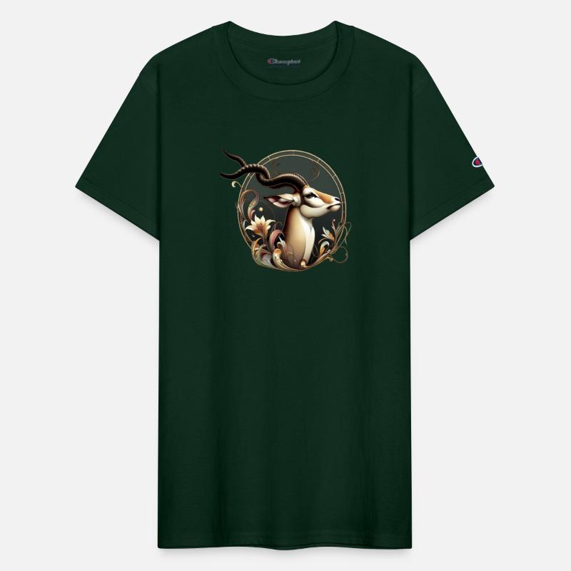 Elegant Antelope in Art Nouveau Style