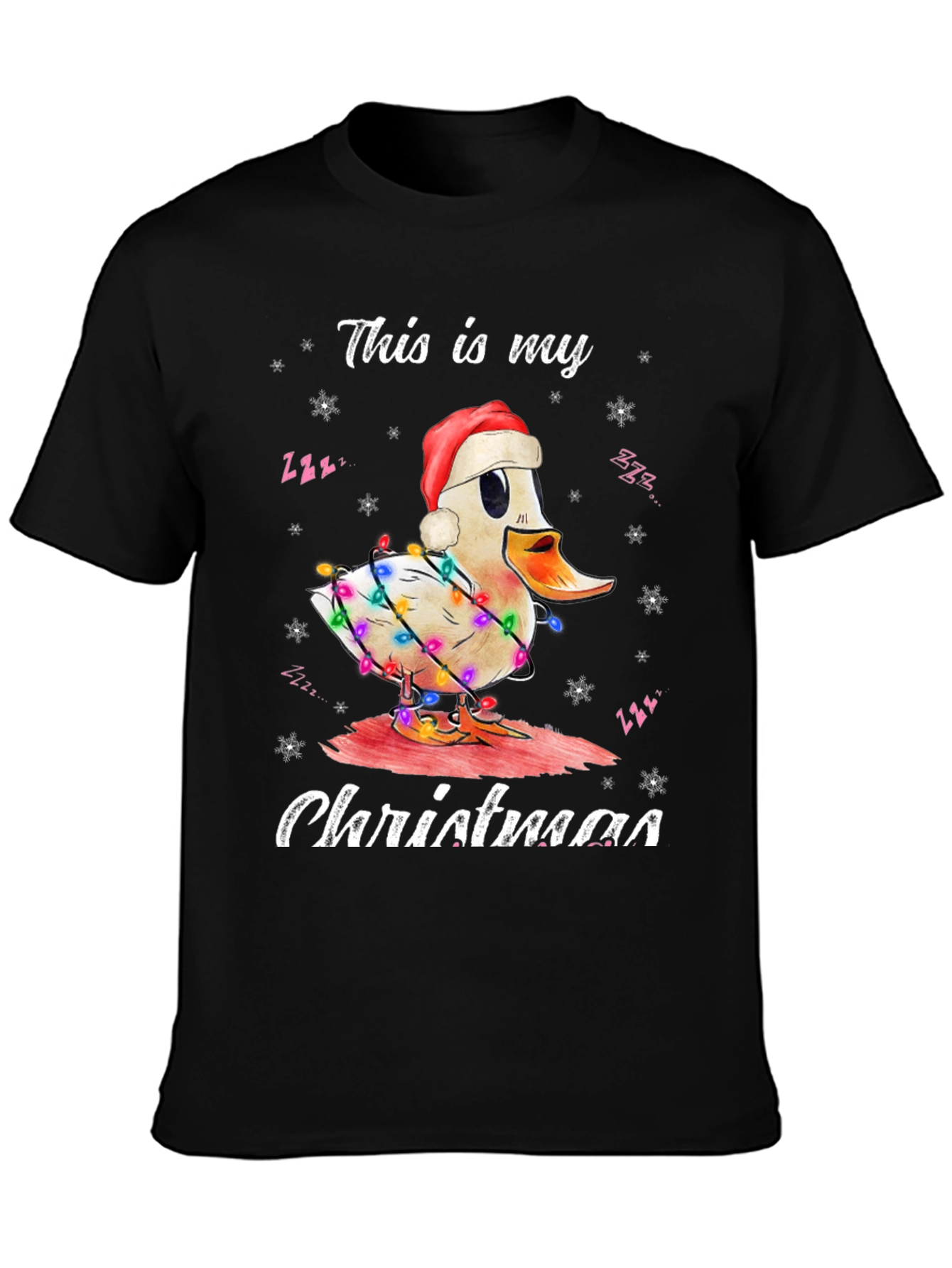 Duck Christmas T-Shirt Holiday Season Tee
