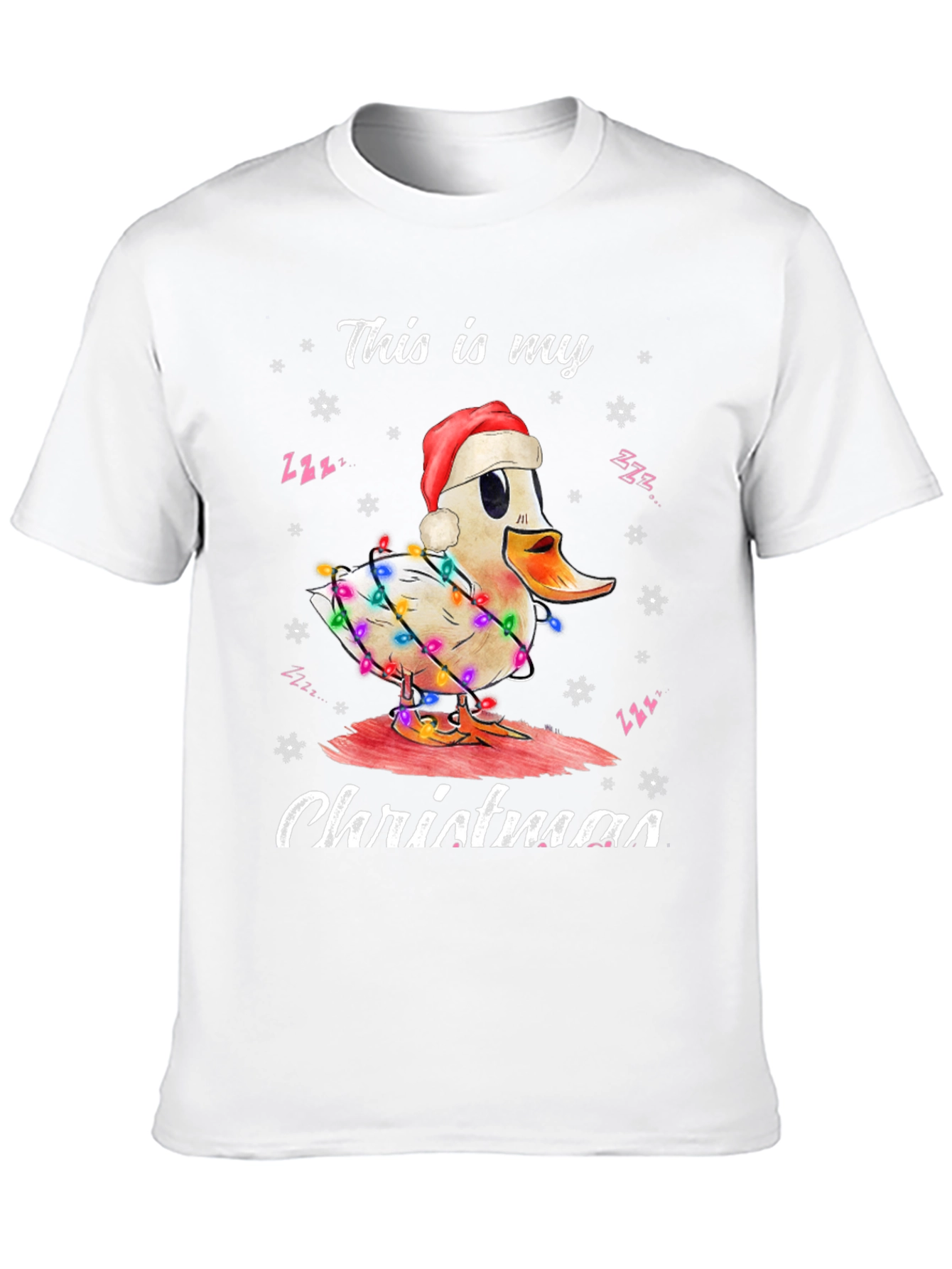 Duck Christmas T-Shirt Holiday Season Tee