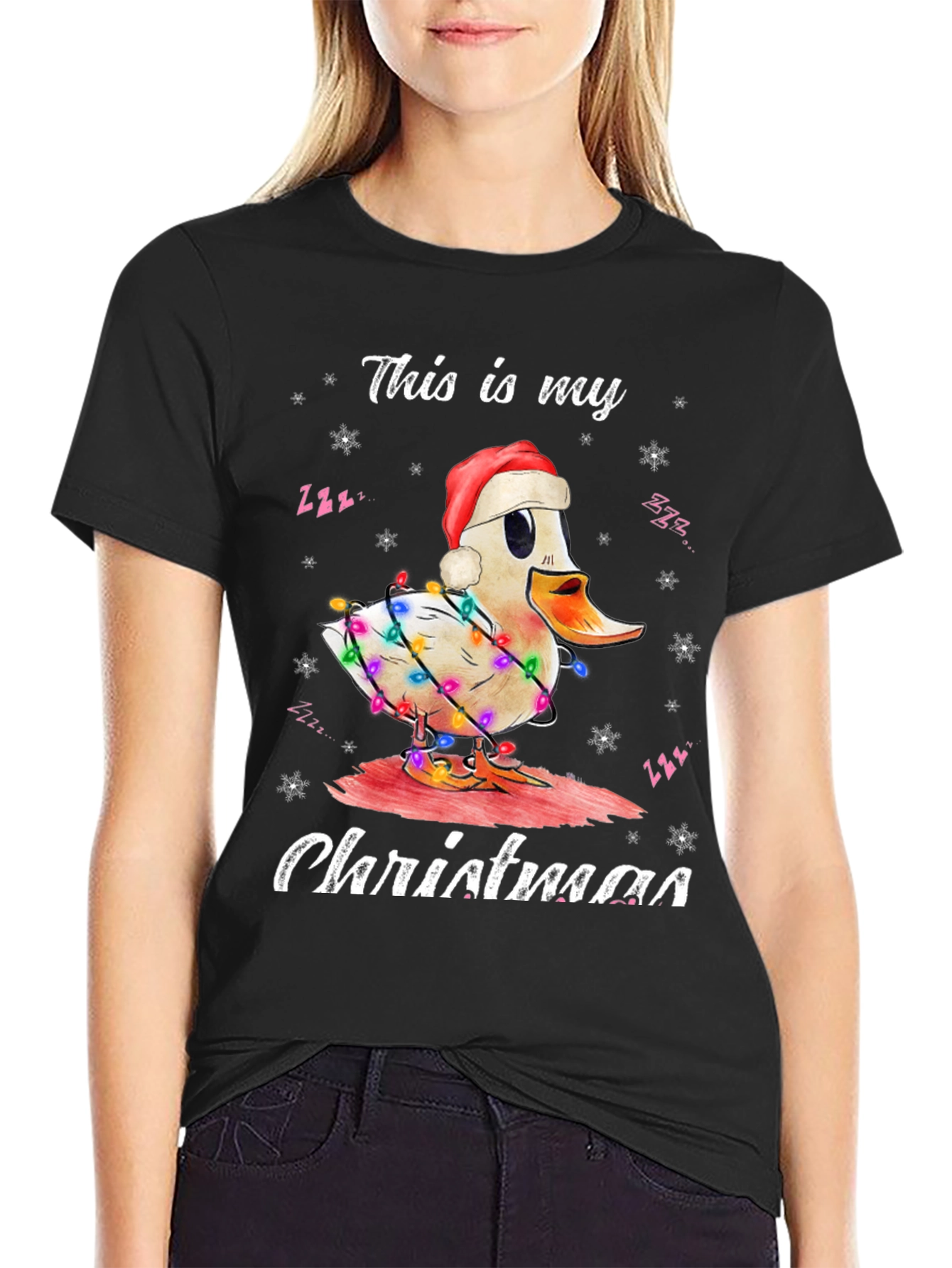 Duck Christmas T-Shirt Holiday Season Tee