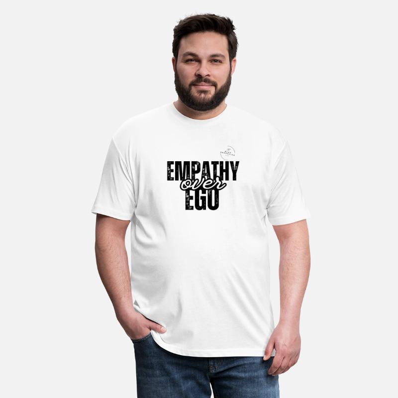 Empathy Over Ego – Minimalist White Script