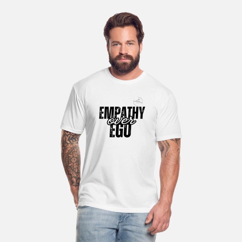 Empathy Over Ego – Minimalist White Script