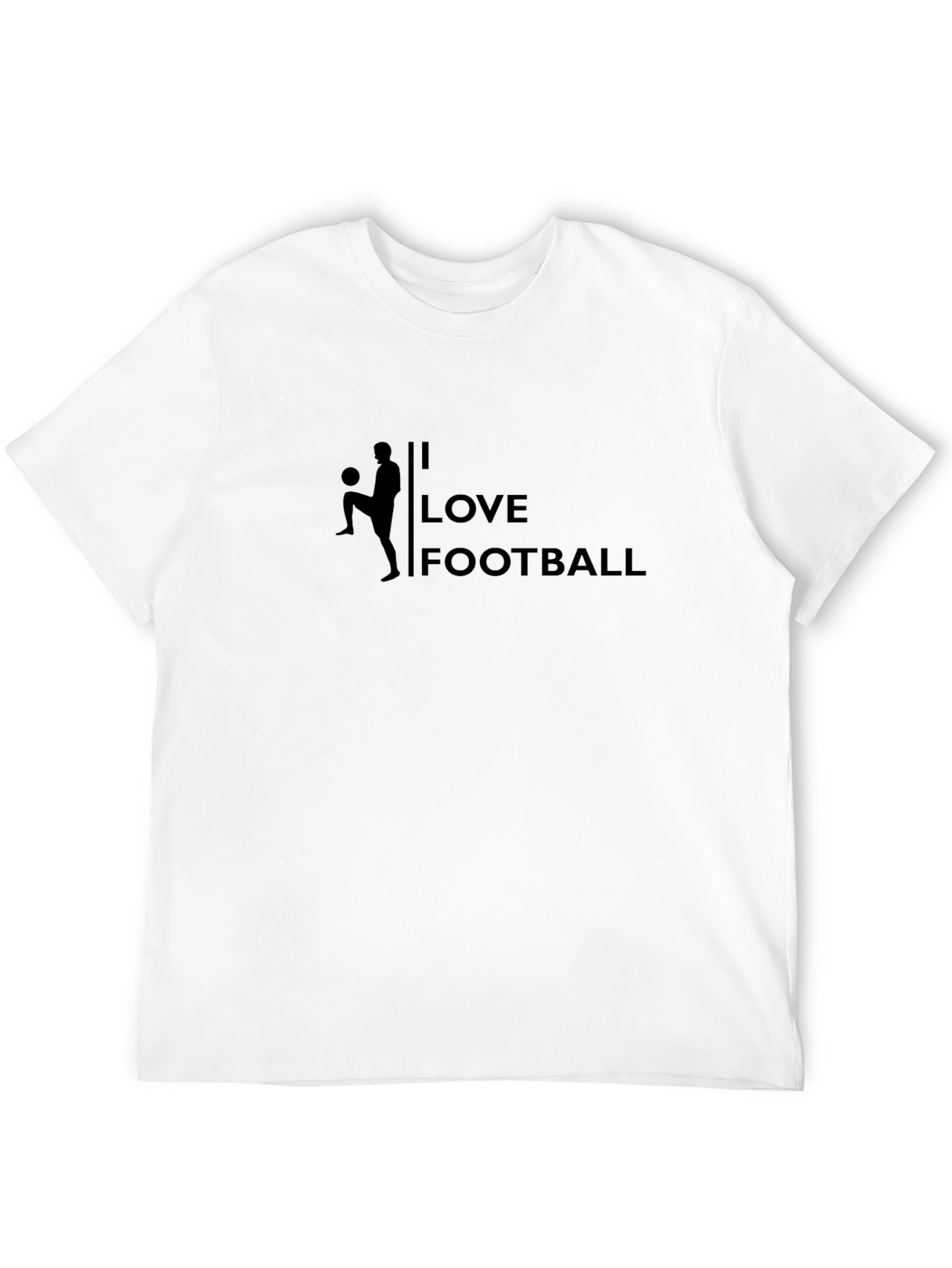 I Love Football Black T-Shirt