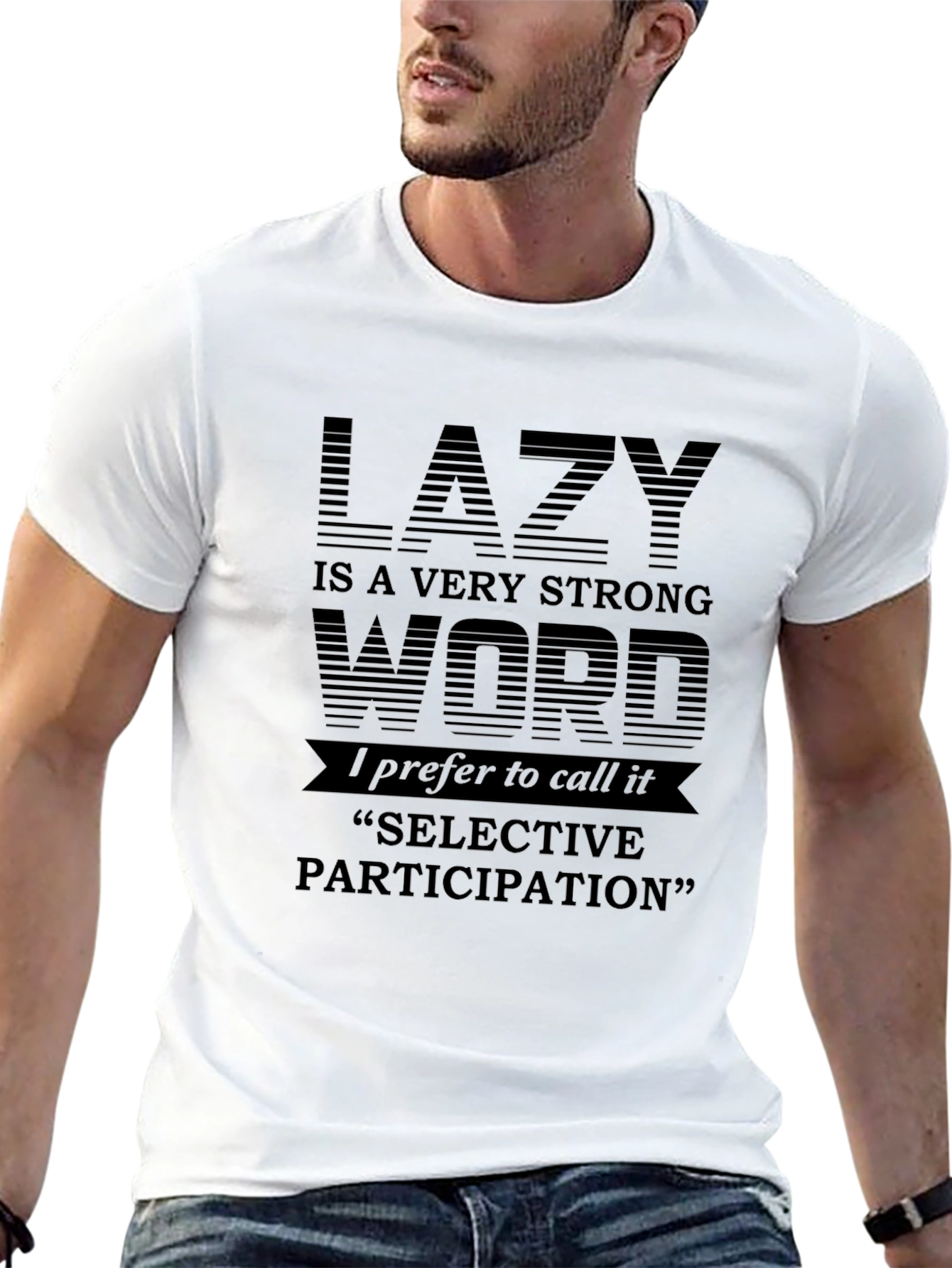Lazy Selective Participation Graphic Tee