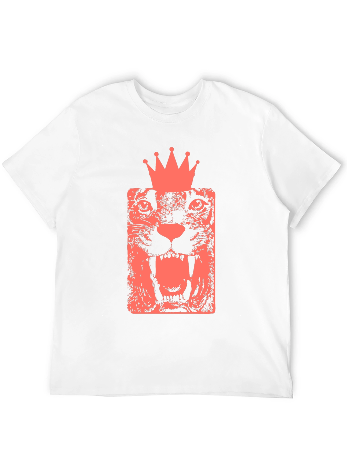 King Cat Graphic Tee - Black Cotton T-Shirt