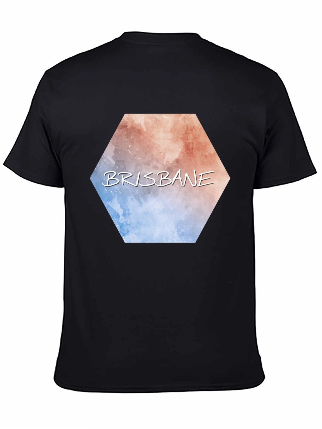 Brisbane Hexagon Graphic Tee - Modern City Pride T-Shirt