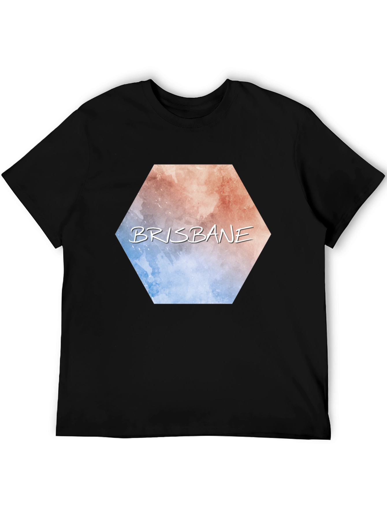 Brisbane Hexagon Graphic Tee - Modern City Pride T-Shirt