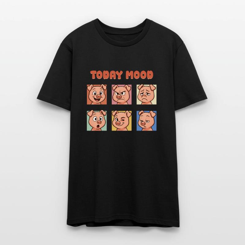 Expressive Pig Mood Bar Graph