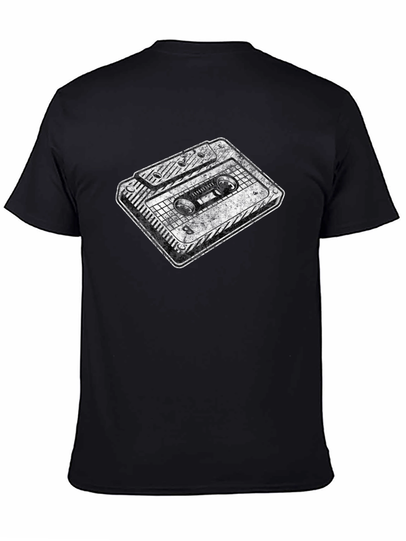Retro Cassette Graphic Tee - Black Unisex T-Shirt