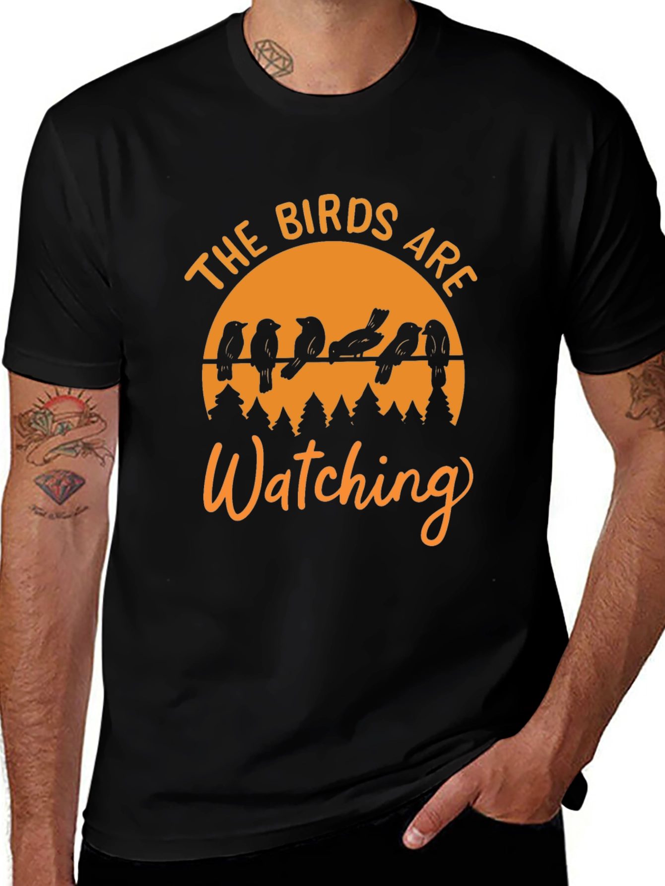 The Birds Are Watching Graphic T-Shirt