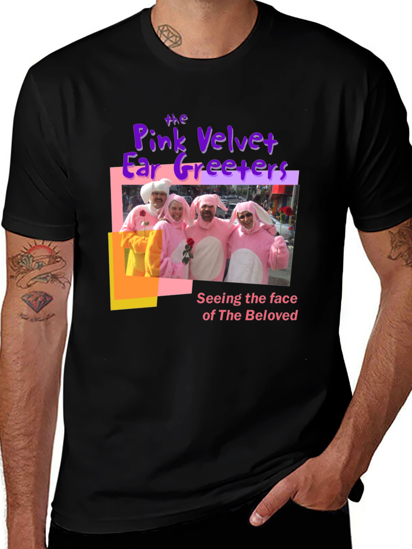Pink Velvet Ear Greeters T-Shirt