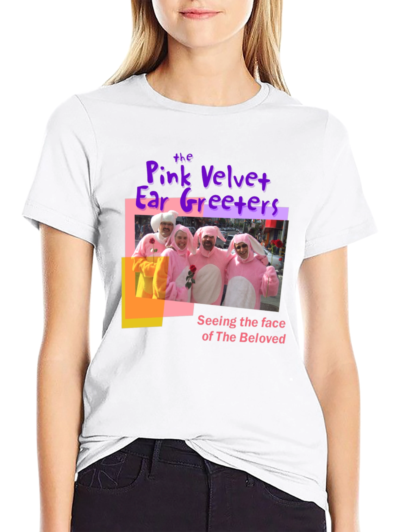 Pink Velvet Ear Greeters T-Shirt