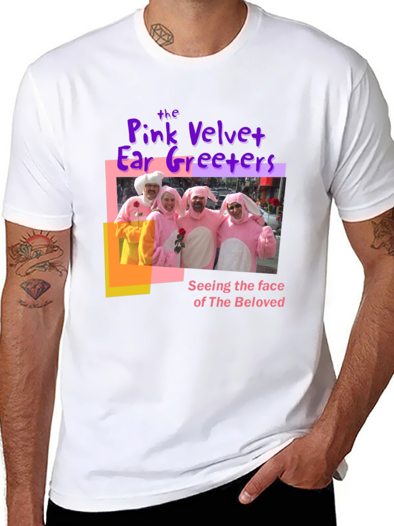 Pink Velvet Ear Greeters T-Shirt