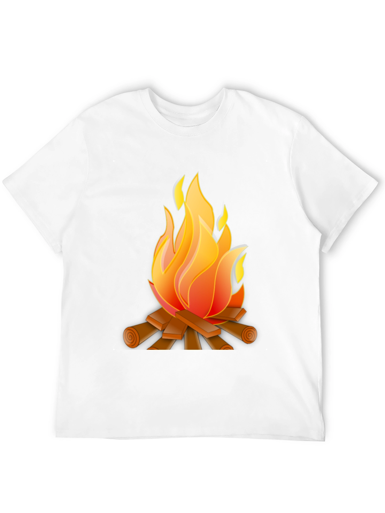 Campfire Graphic Tee - Black Cotton Blend