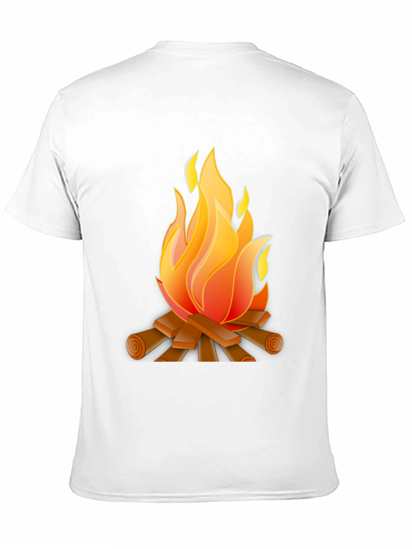 Campfire Graphic Tee - Black Cotton Blend