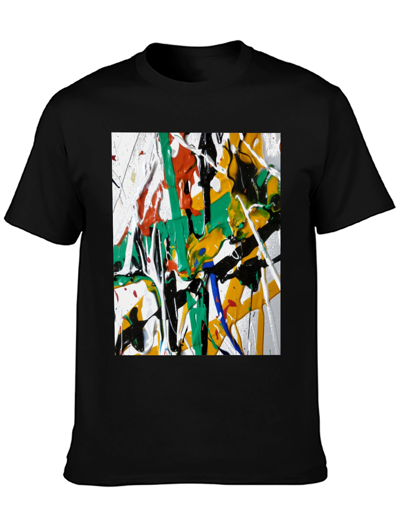 Abstract Art Black T-Shirt