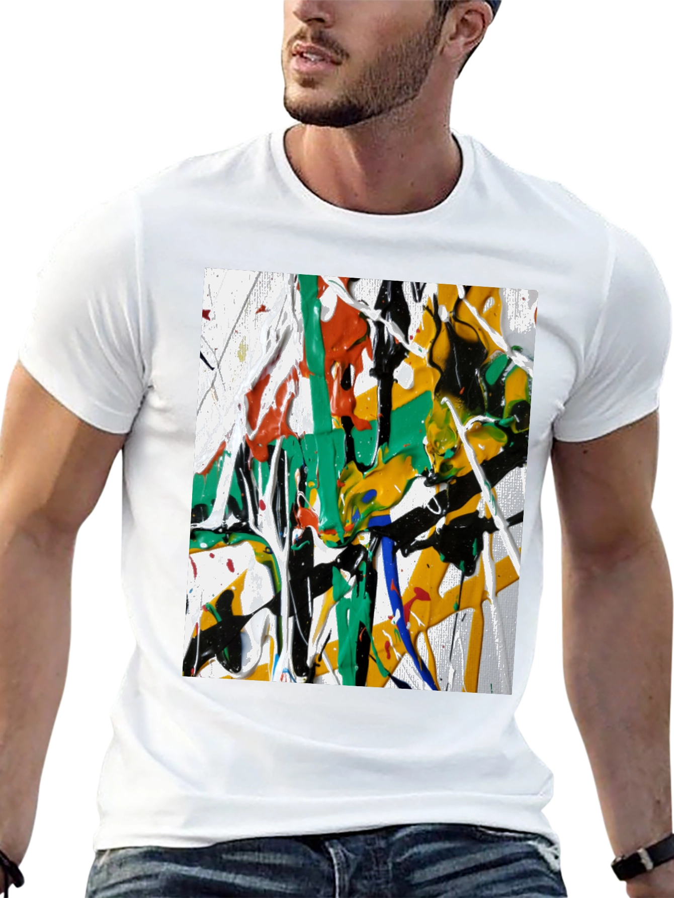 Abstract Art Black T-Shirt