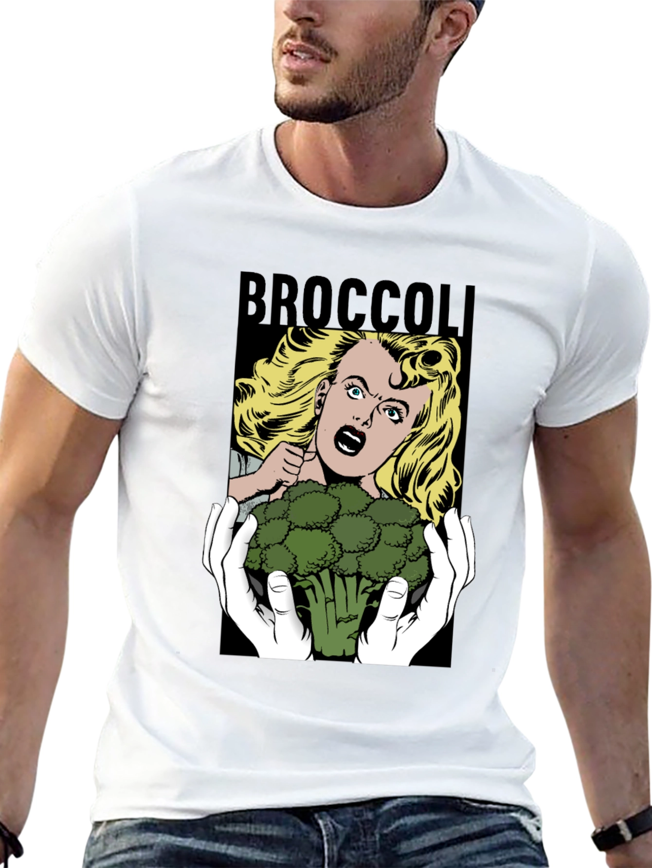 Broccoli Horror T-Shirt - Funny Graphic Tee
