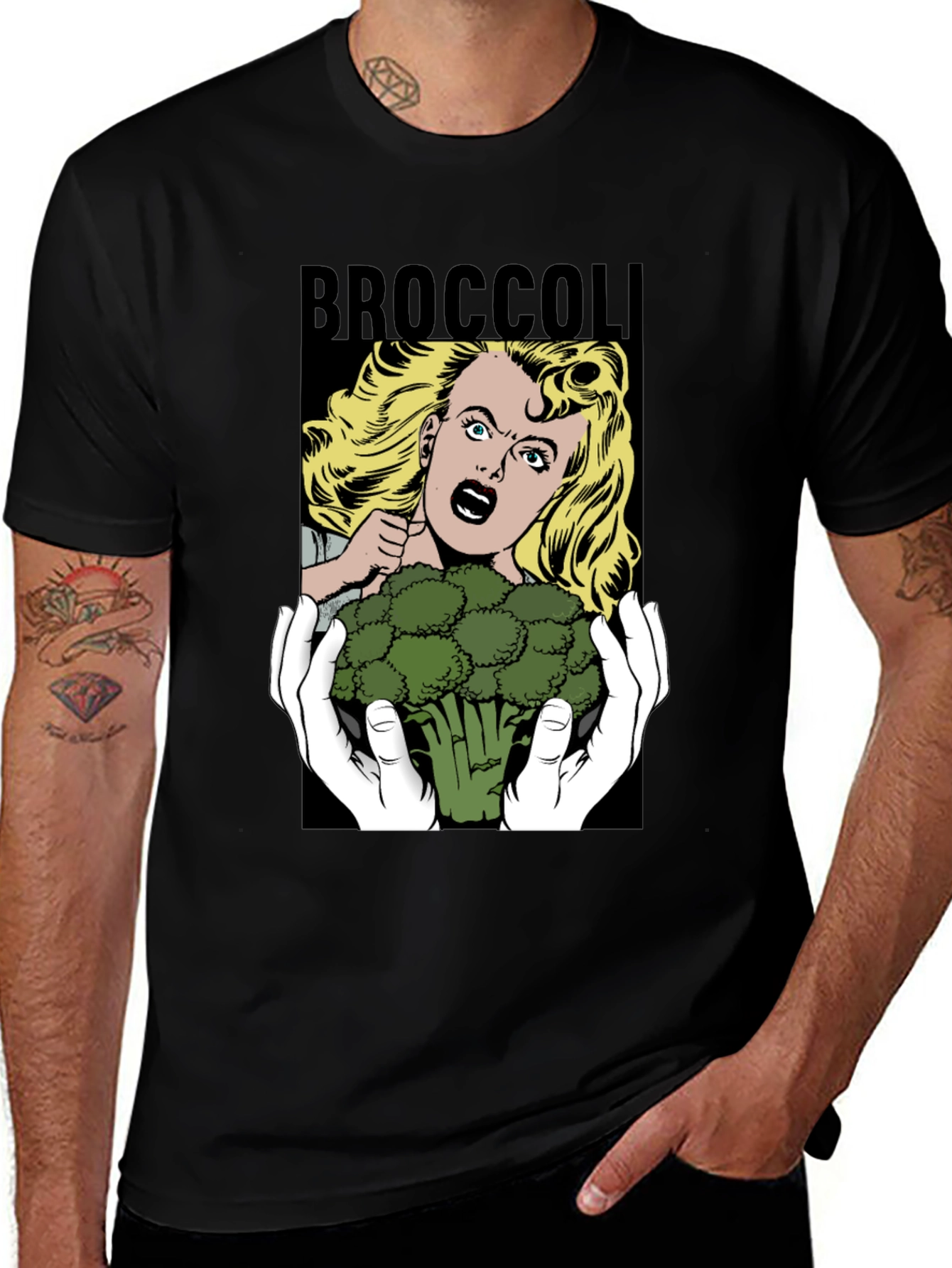 Broccoli Horror T-Shirt - Funny Graphic Tee
