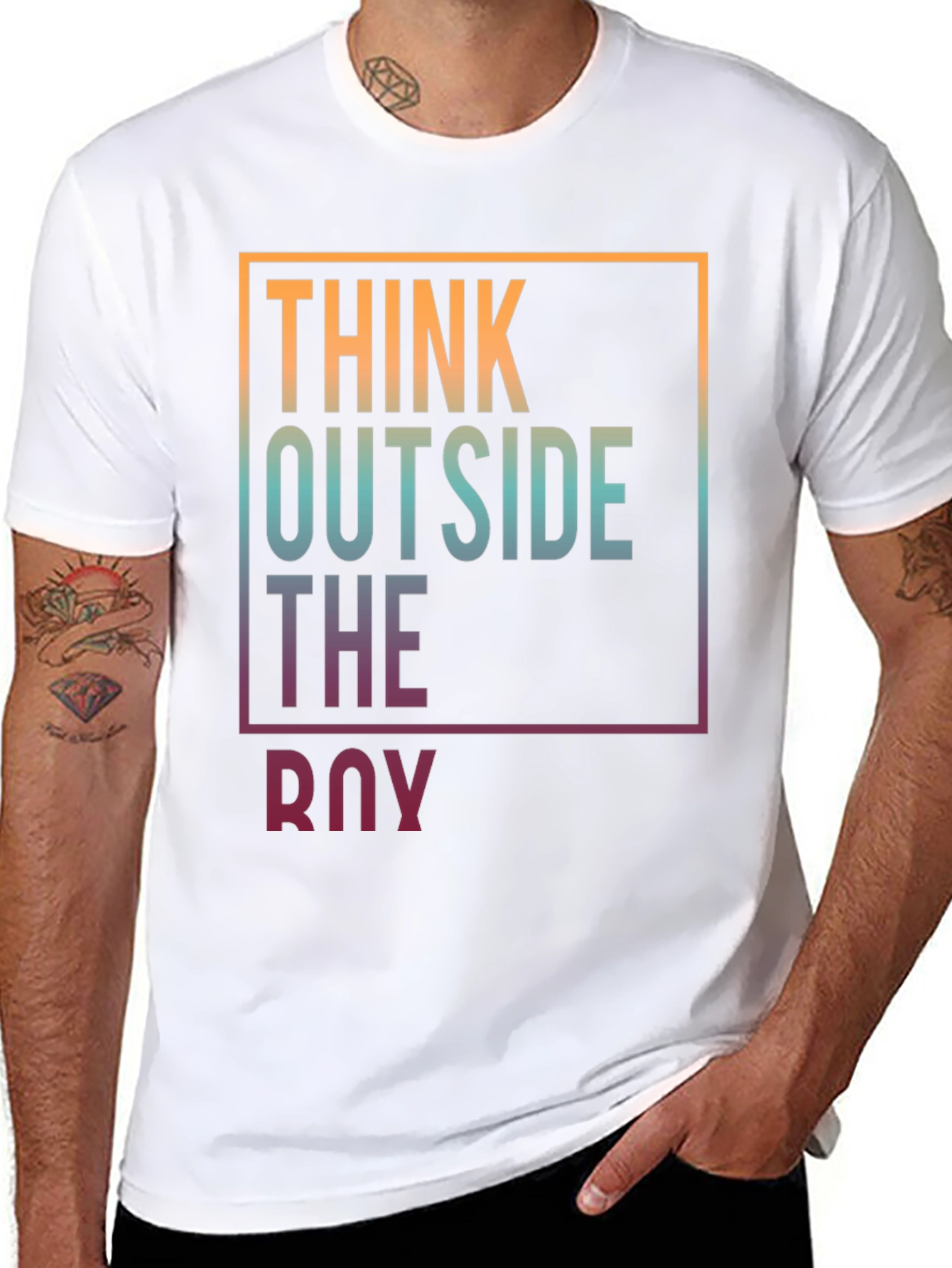 Think Outside the Box Graphic Tee