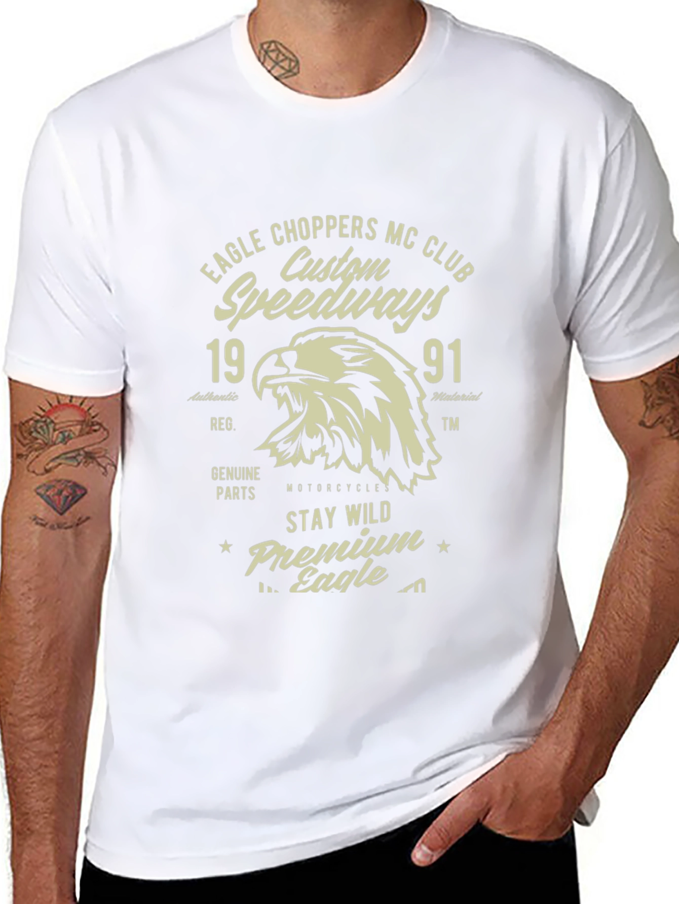 Eagle Choppers MC Club Black T-Shirt