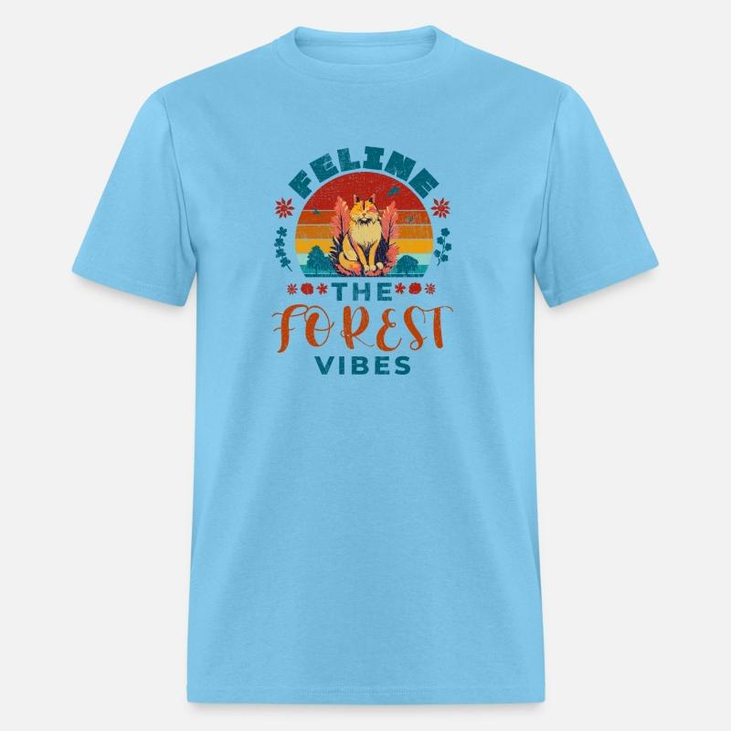 Feline The Forest Vibes, vintage, retro