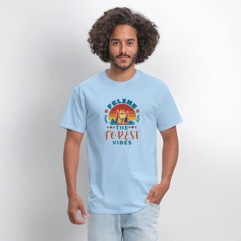 Feline The Forest Vibes, vintage, retro