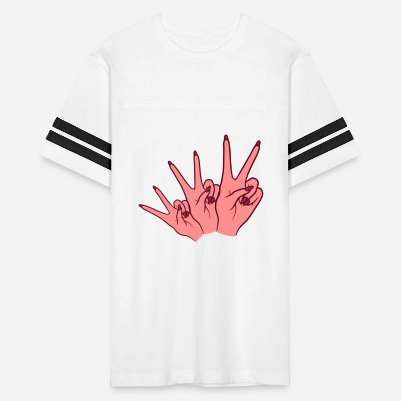 Feminism Victory hand sign