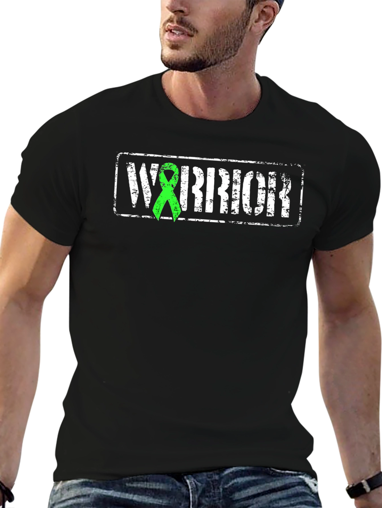 Warrior Green Ribbon Awareness T-Shirt