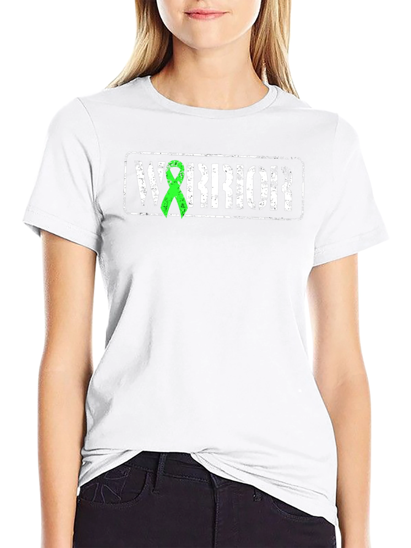 Warrior Green Ribbon Awareness T-Shirt