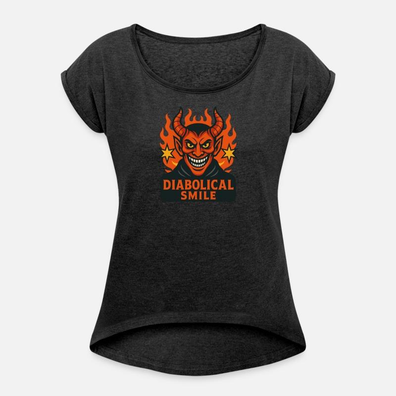 Fiery Demon Smile Graphic