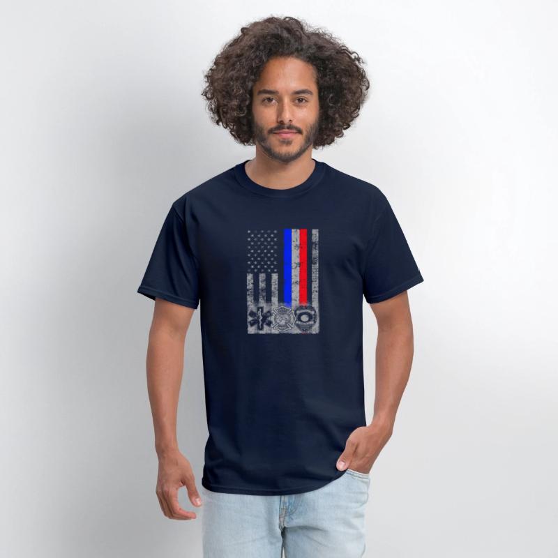 Fireman Police Emt First Responder Flag