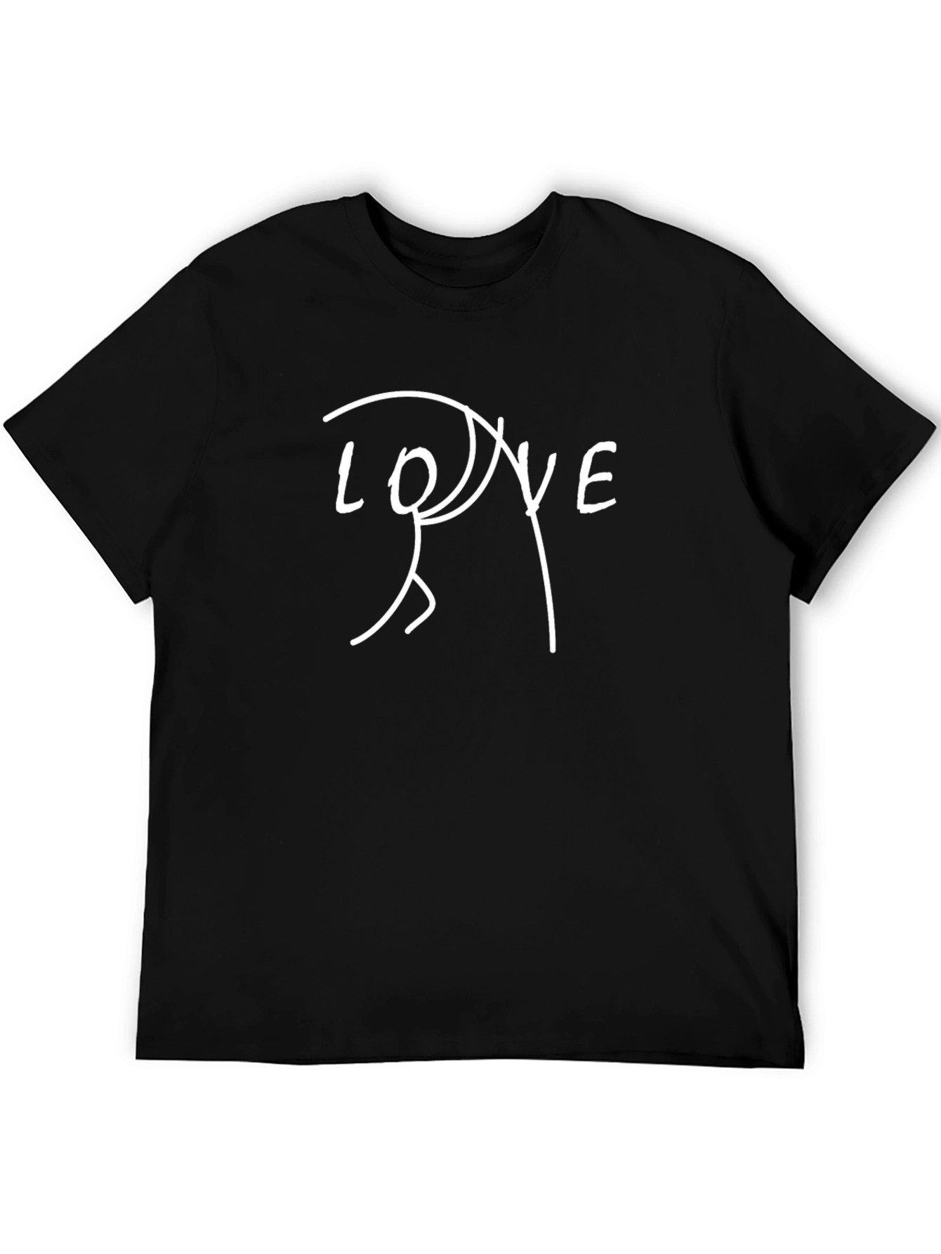 Love Yoga Stick Figure Graphic Tee
