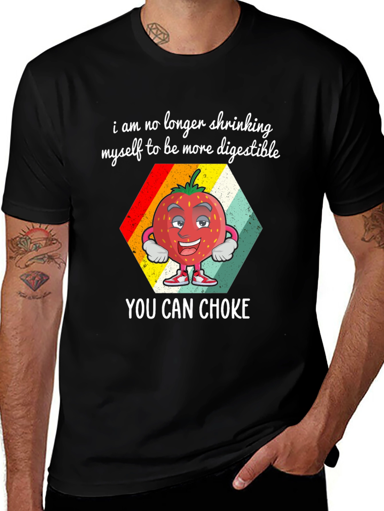 Digestible Strawberry Graphic T-Shirt