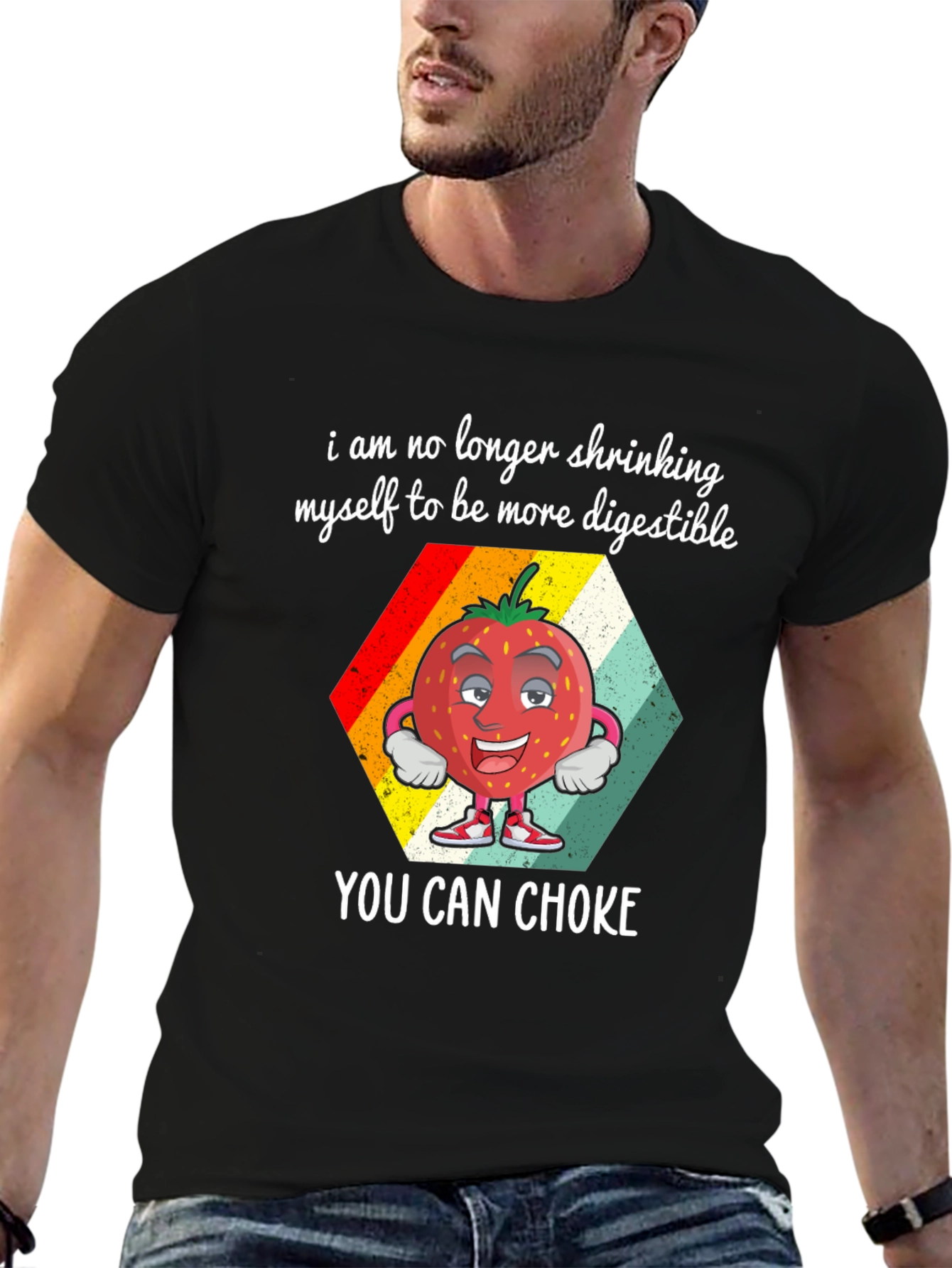 Digestible Strawberry Graphic T-Shirt