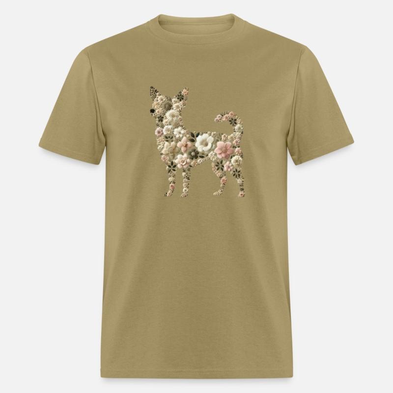 Floral Chihuahua: Delicate Nature-Inspired Pet Sil