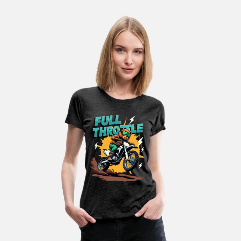Full Throttle Bear Motocross Motorcycle