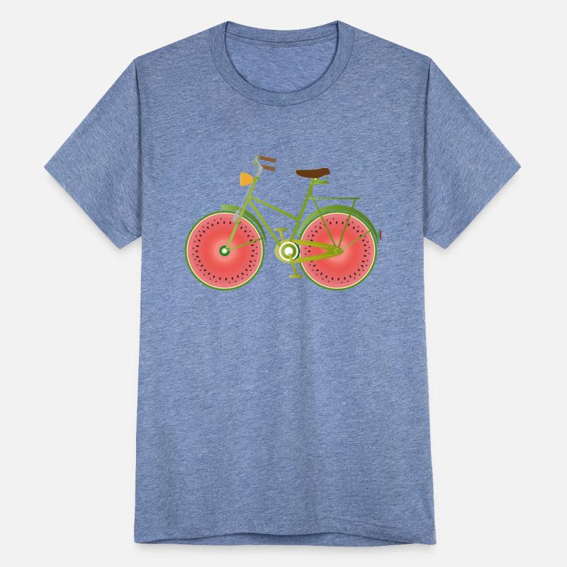 fun green bike with watermelon wheels