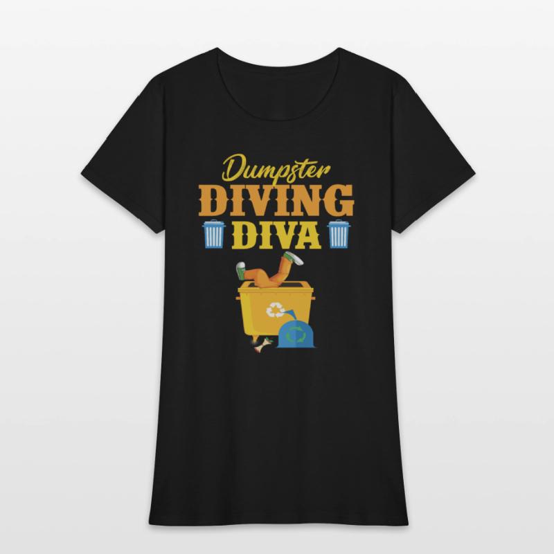 Funny Dumpster Diving Diva Trash Lover