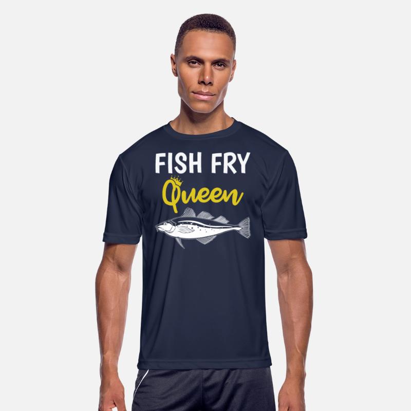 Funny Fish Fry Queen print