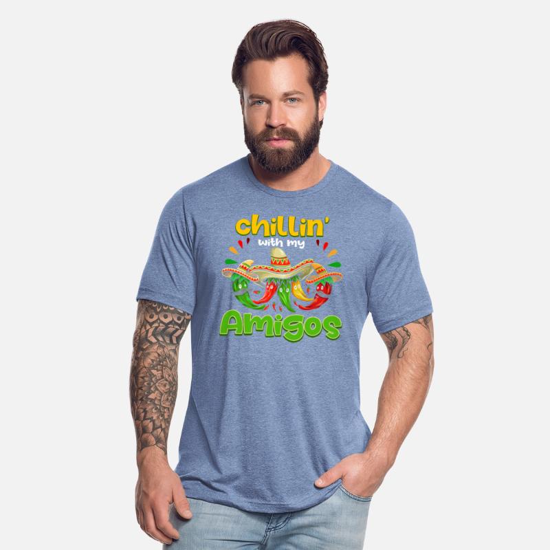 Funny Quote Saying "Chillin´with my Amigos" Mexico