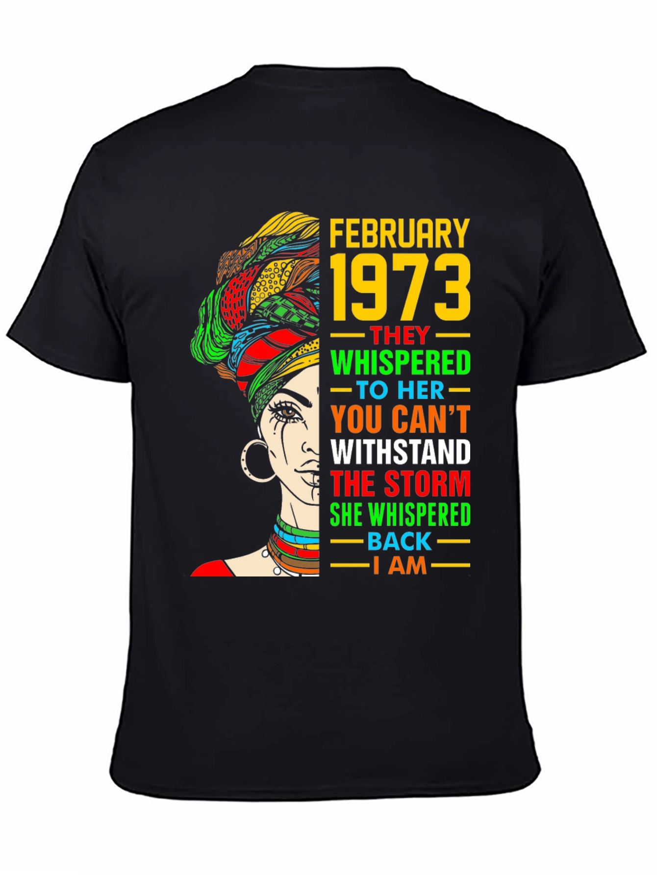 February 1973 Birthday Storm T-Shirt