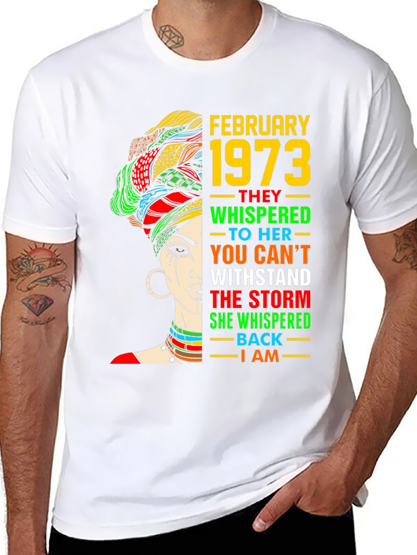 February 1973 Birthday Storm T-Shirt