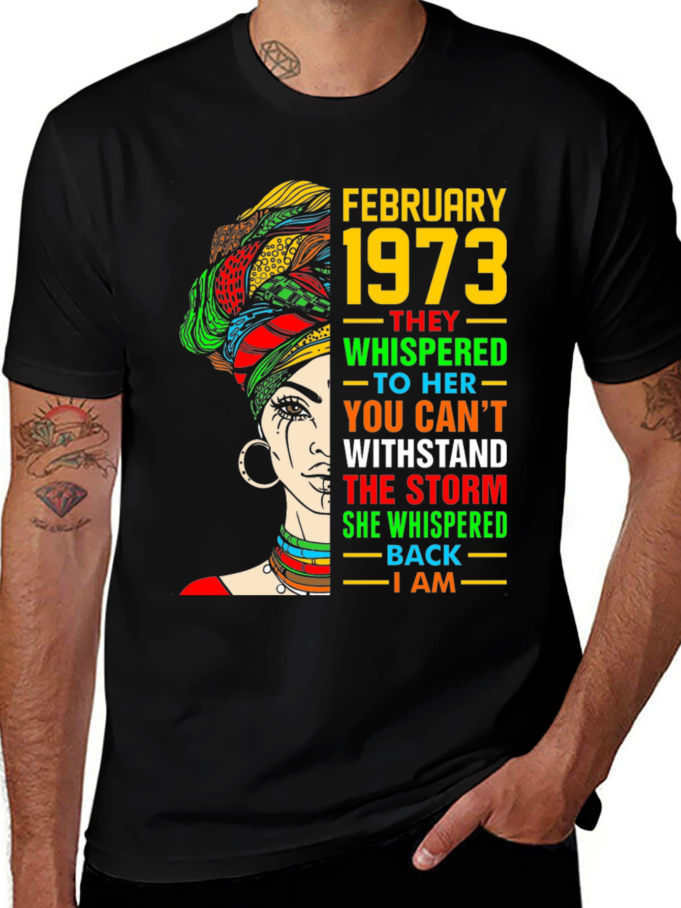 February 1973 Birthday Storm T-Shirt