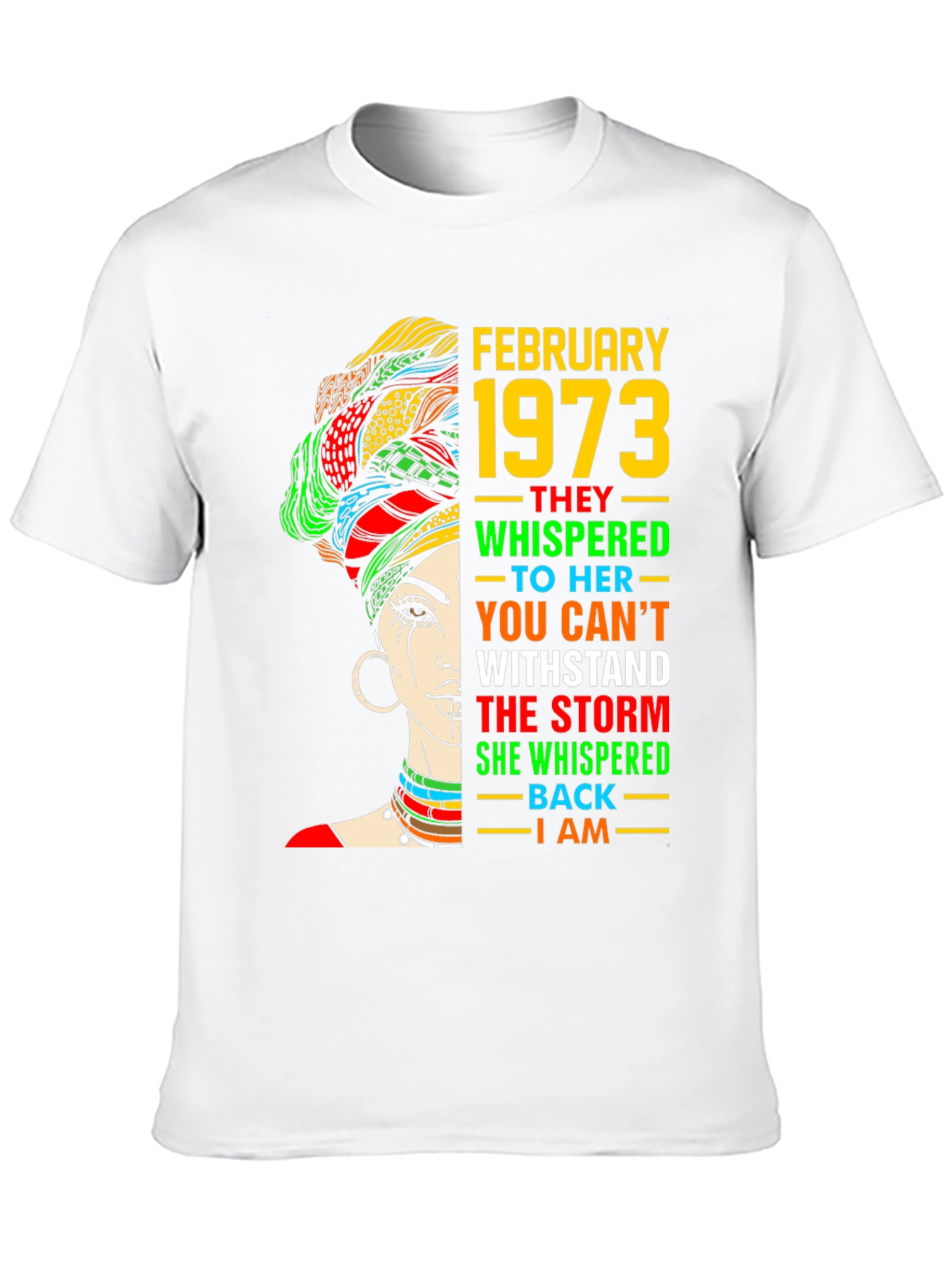 February 1973 Birthday Storm T-Shirt