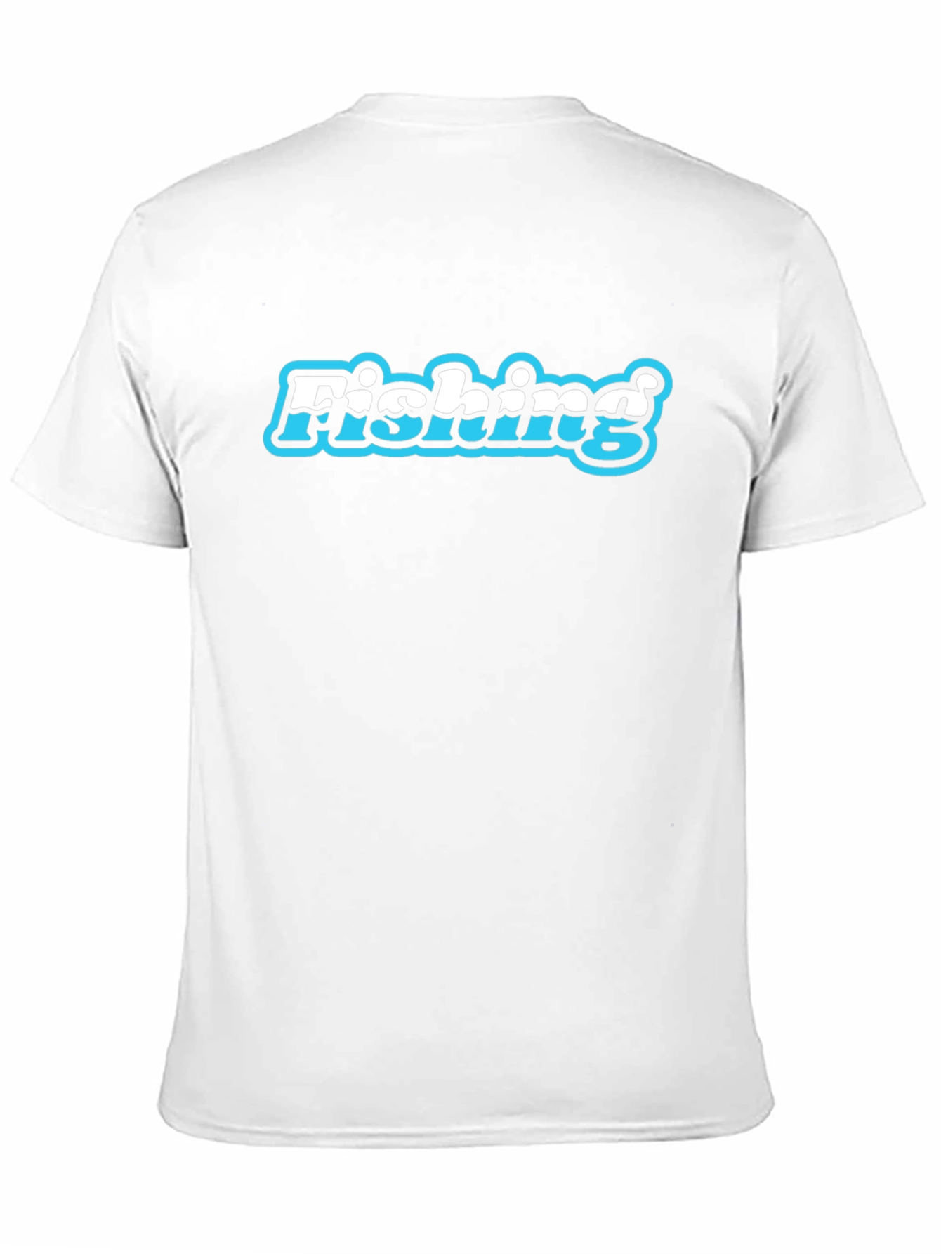 Fishing Graphic Print Mens Black T-Shirt
