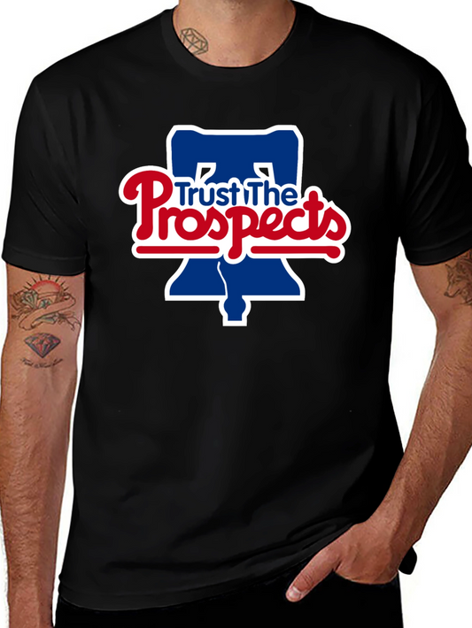 Trust The Prospects Phillies Baseball Black T-Shirt