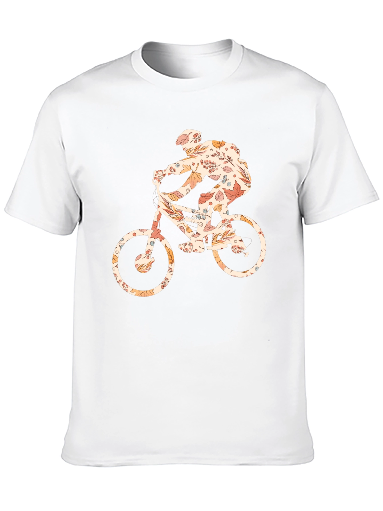 Floral Biker Graphic Tee - Black