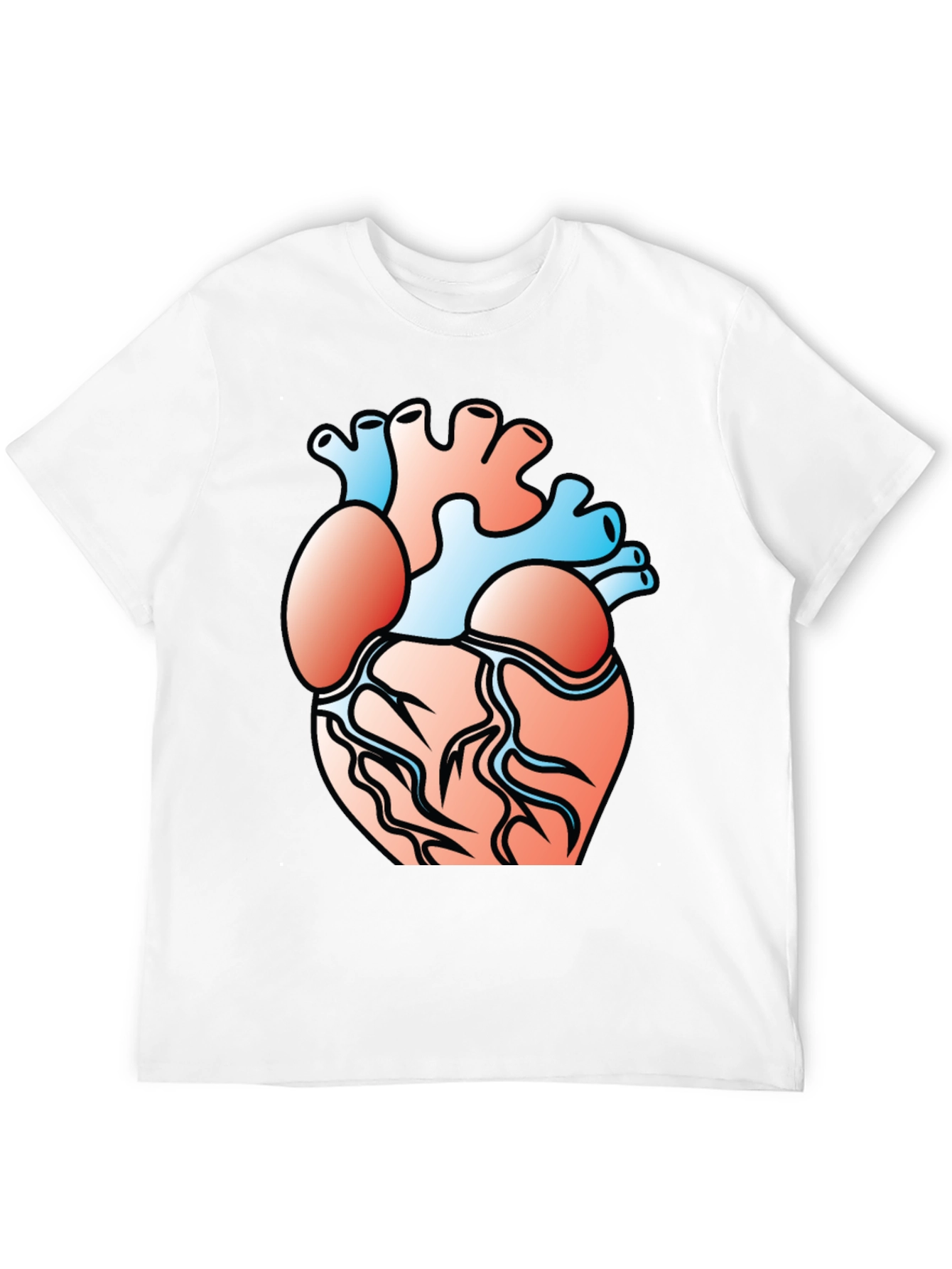 Anatomical Heart Graphic Tee - Black